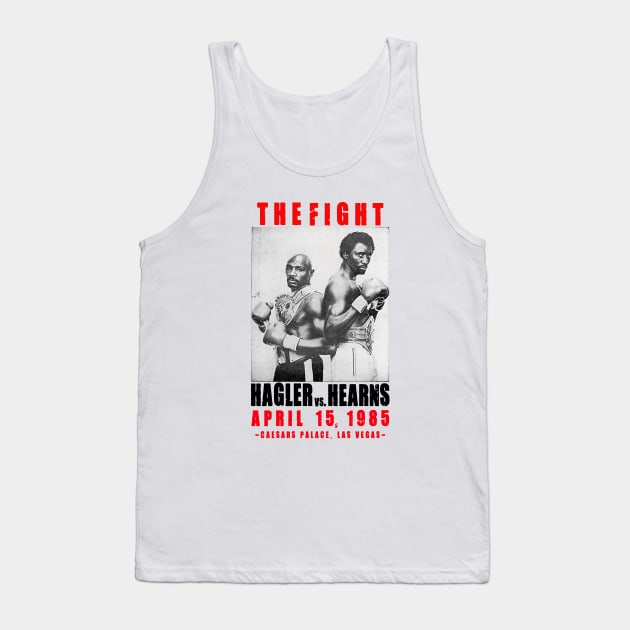 Retro Hagler vs Hearns Boxing Fight Tank Top by Woops